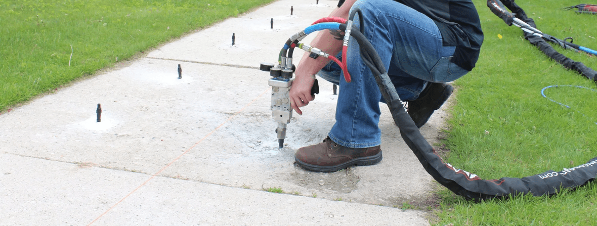 Superior PolyLift™ polyurethane foam injection concrete lifting